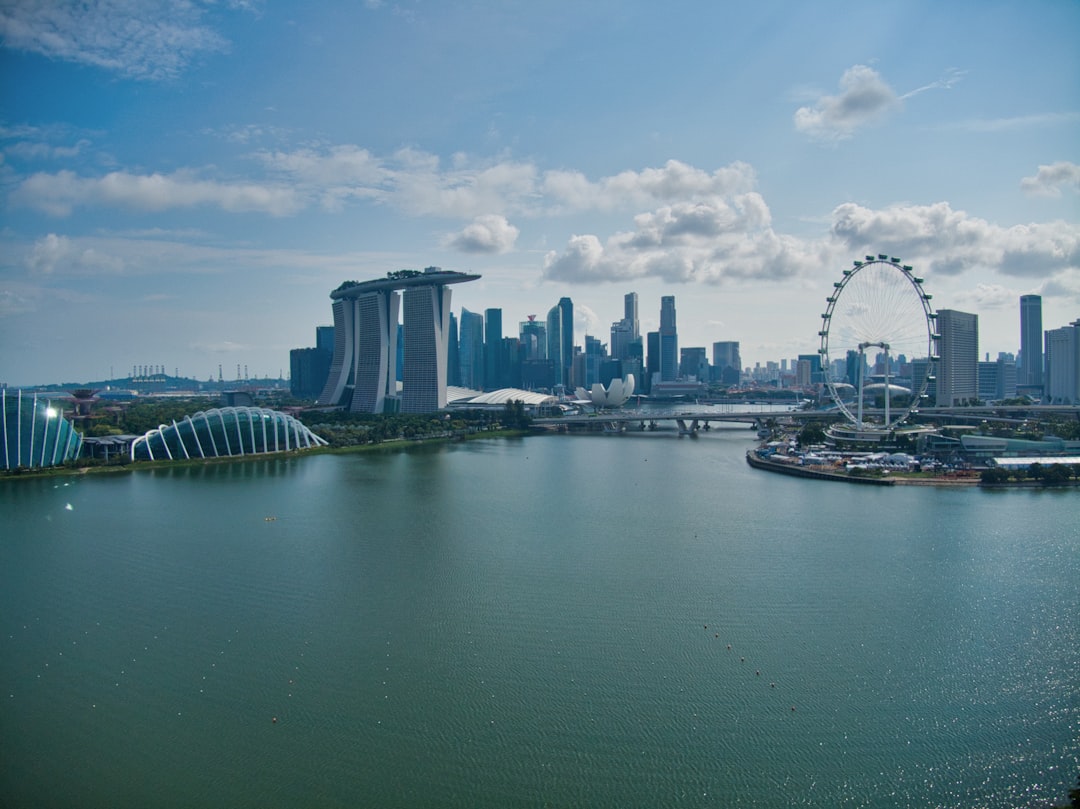 Singapore Raffles Place financial district skyline